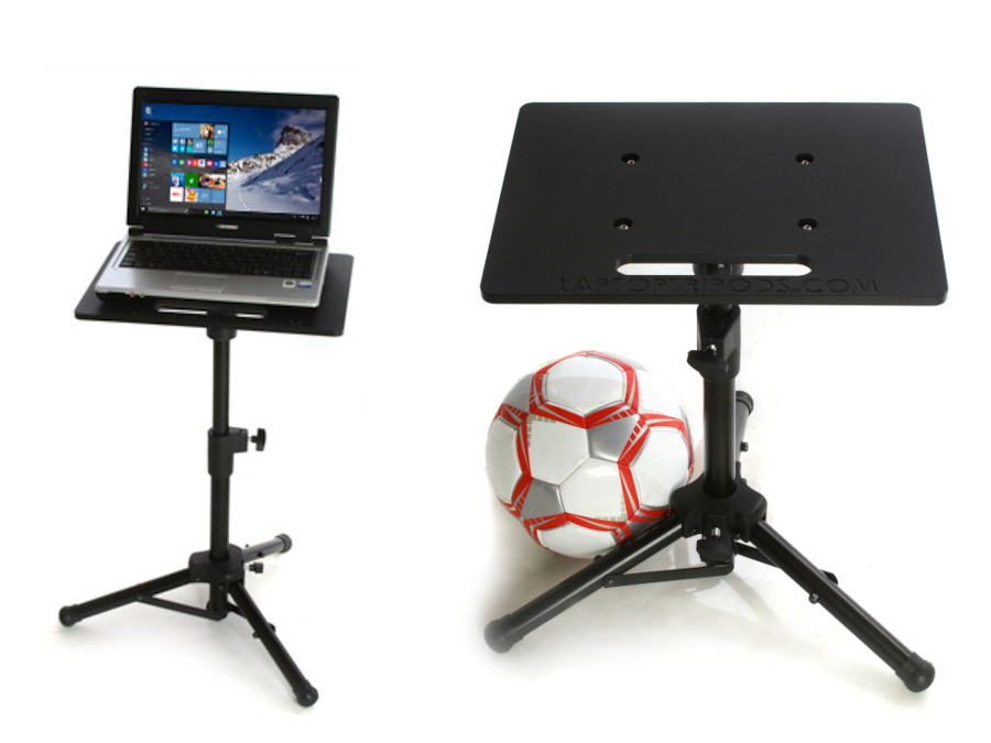 Great for indoor use as a portable laptop computer stand, the Mini™ tripod extends to perfect office desk height.