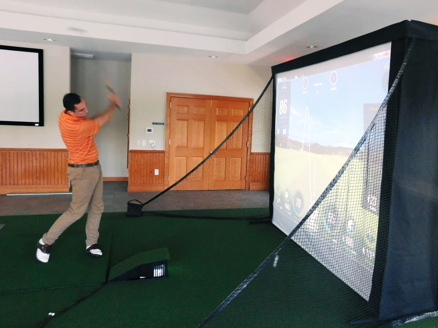Microbay™ Golf Simulator Screens and Enclosures for Small Rooms