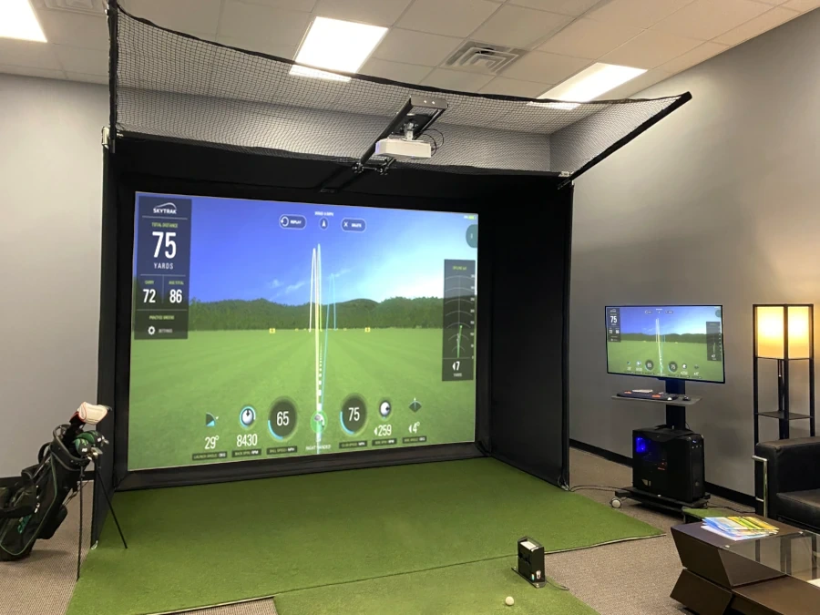 AllSportsystems® DIY Indoor Home Golf Simulator Hitting Enclosure
