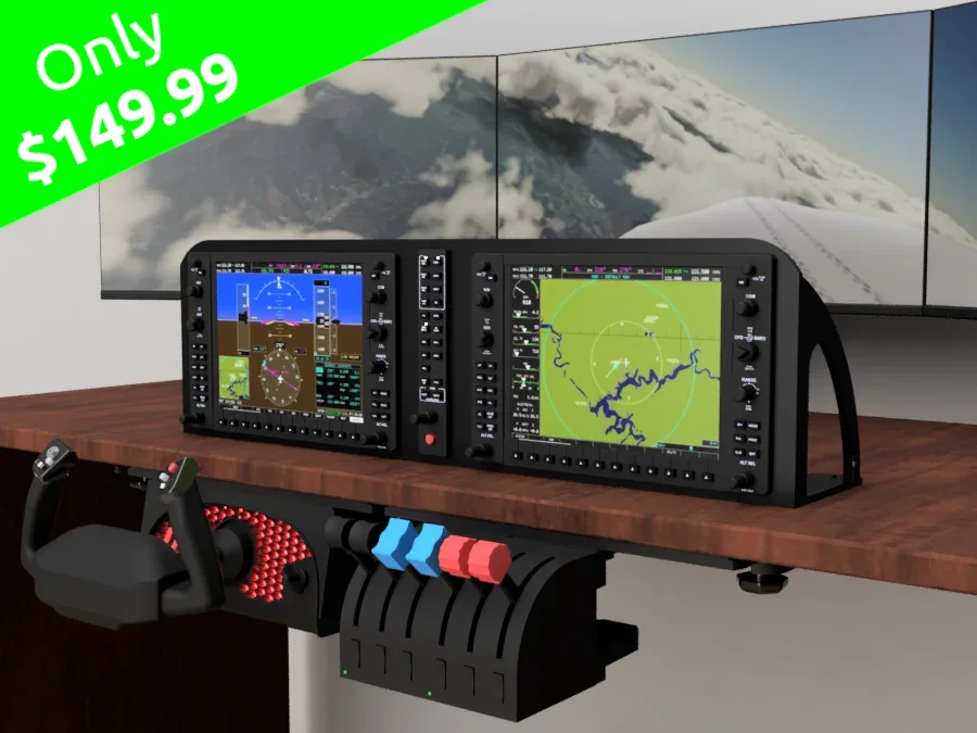 The most afforable way to mount your RealSimGear or FlightSimBuilder G1000 Suite!
