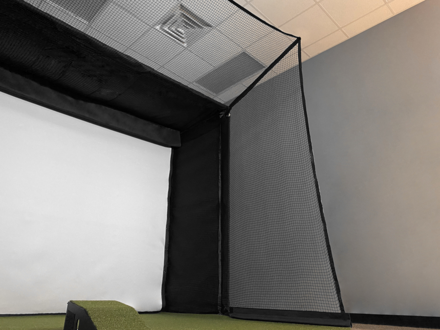 MicroBay™ Best Golf Simulator Screen Enclosure for Small Rooms