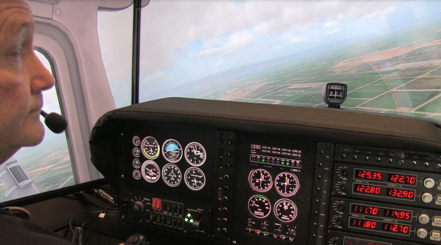 Home Flight Simulator Instrumentation Dash with Logitech Radio Autopilot MultiPanel Switch Panel