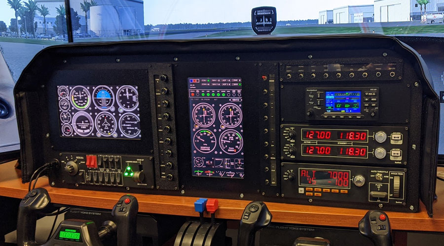 Classic Flight Simulator Instrument Panels, Cockpits, Dashboards