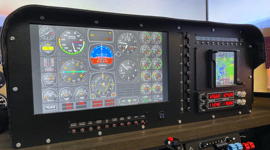 Professional Flight Instrument Panel With Large Screen
