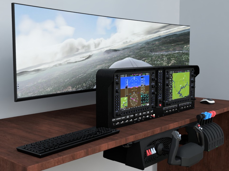 The most affordable way to mount your G1000 bezels from RealSimGear or FlightSimBuilder!