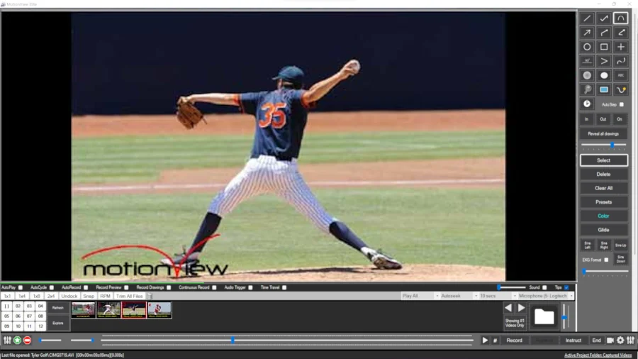 MotionView™ Video Analysis Software for Baseball Players and Coaches