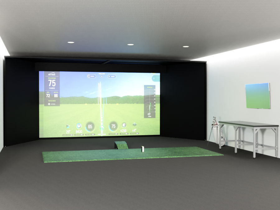 Best home golf simulation hitting enclosure