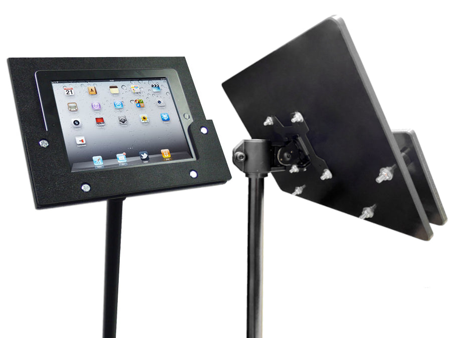 The UltraPodium™ tripod stand for securely holding a tablet, iPad, SurfacePro, Galaxy Tab or similar device